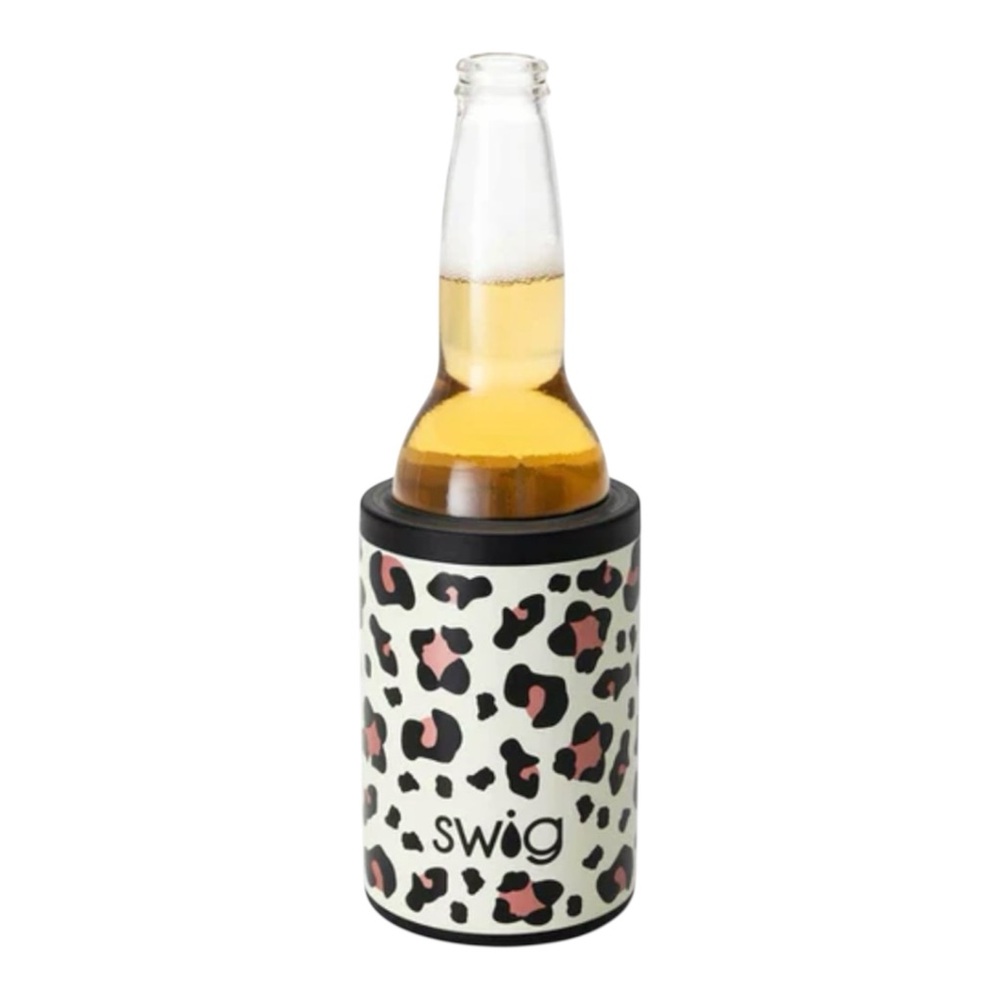 Swig Luxy Leopard Print Can + Bottle Cooler 12oz